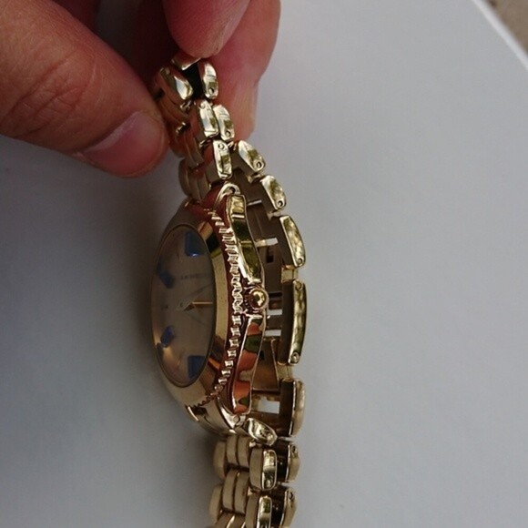 Anne Klein Gold-Tone with Crystal blue dial Watch - Picture 9 of 9